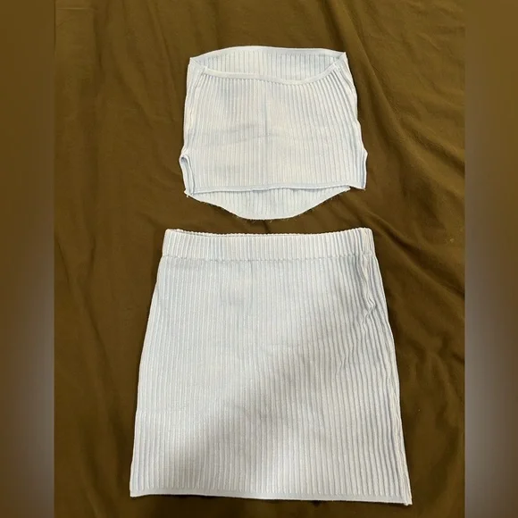 Blue Ribbed Set - Picture 2 of 3